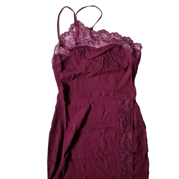 Free People Premonition Maroon Bodycon Dress - Picture 7 of 8